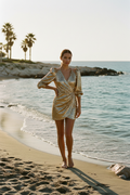 Vestido Dorado Lentejuelas